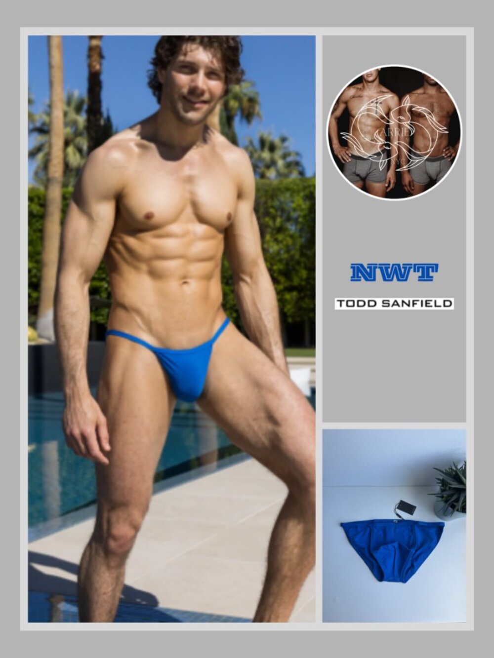 Todd Sanfield - Freestyle Low Tide Swim Brief - True Blue (M)